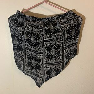 Tube top, triangle bottom